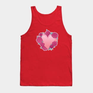 Rose-Covered Heart Tank Top